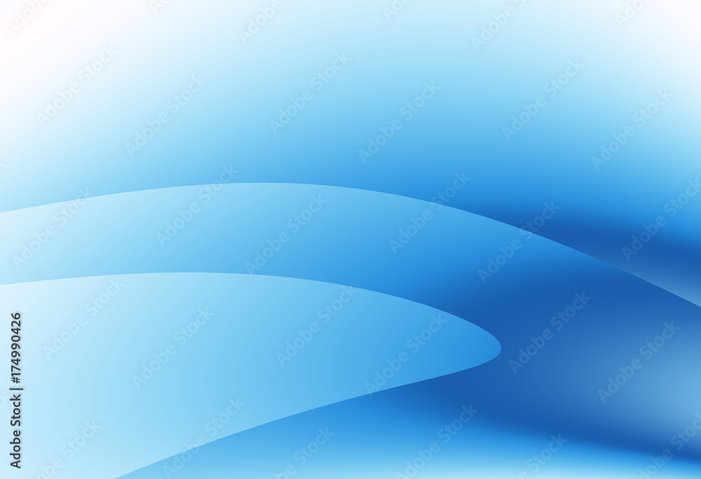 Blue shaded modern abstract fractal art. Soft background illustration with shapes and curves. Professional graphic template. For layouts, presentations, designs,backdrops. Technical, business use.