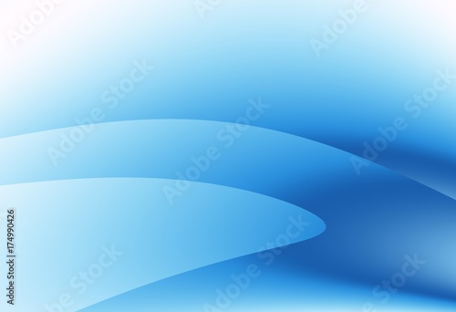 Blue shaded modern abstract fractal art. Soft background illustration with shapes and curves. Professional graphic template. For layouts  presentations  designs backdrops. Technical  business use.