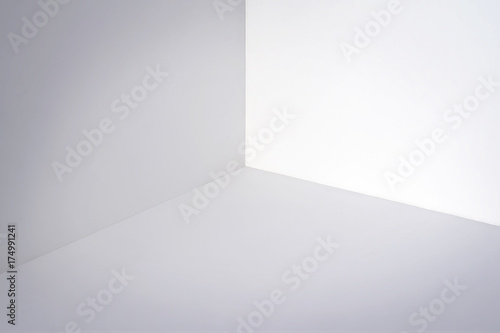 Empty white corner