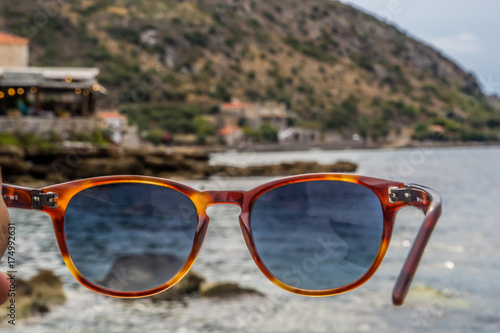 Limeni in Mani through a polarized pair of sunglasses