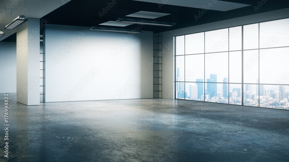 Fototapeta premium New grunge office interior