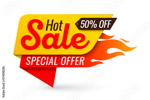 Hot sale price offer deal vector labels templates stickers designs with flame