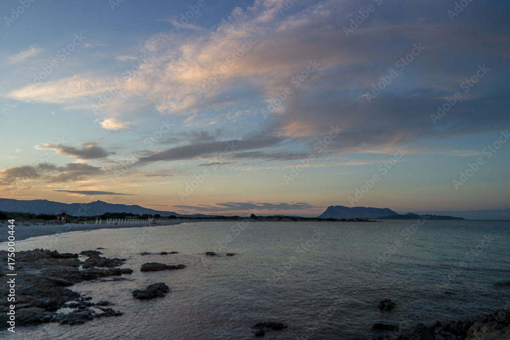 Sunset, Isuledda Beach, San Teodoro, Sardinia, Italy