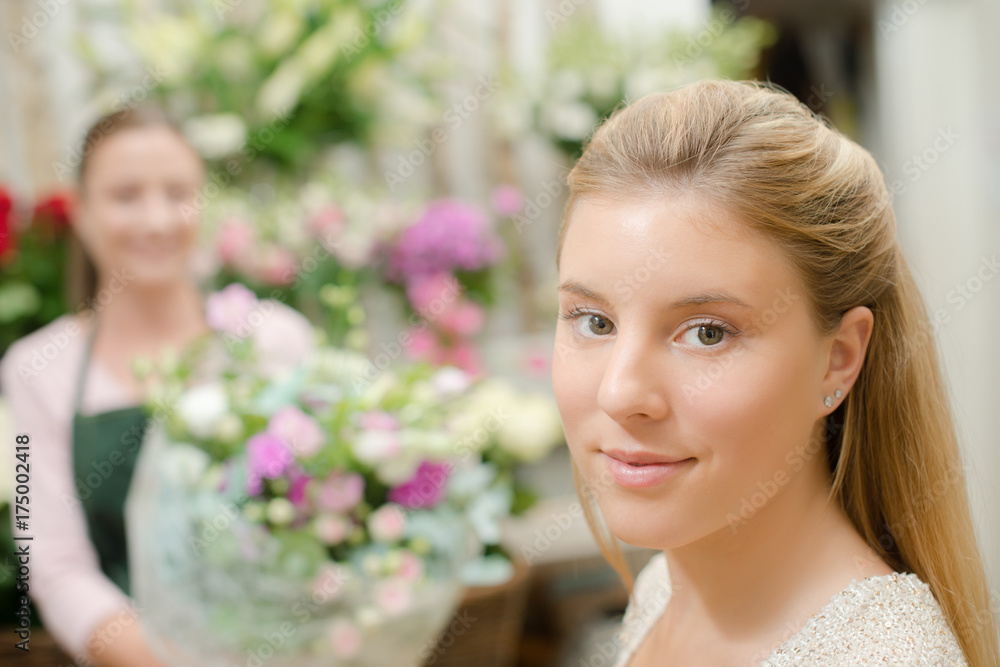 Lady at florists Lady at florists