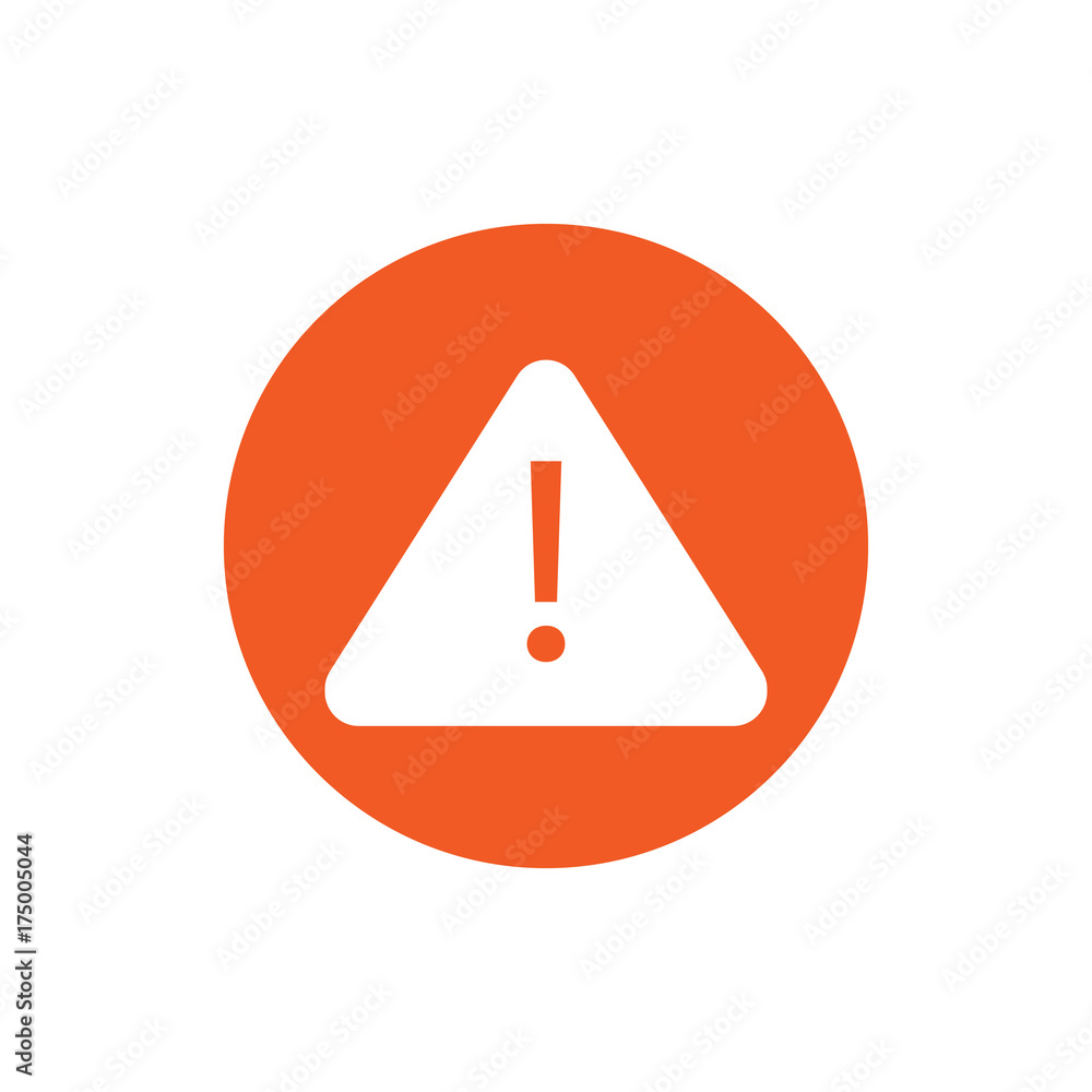 warning and exclamation mark round icon vector warning and exclamation mark round icon vector