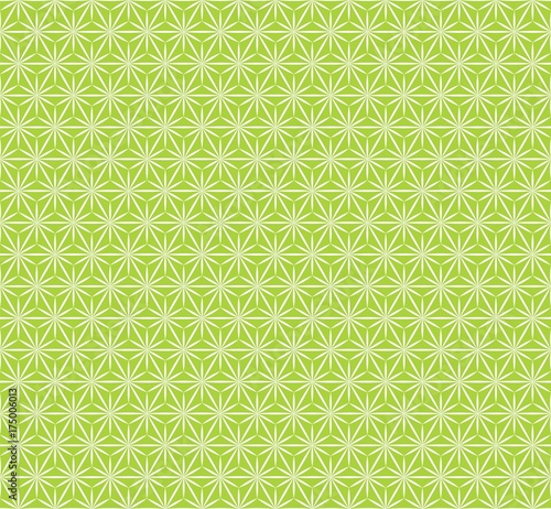 Vector Background, Japan Style #Geometric hemp-leaf pattern