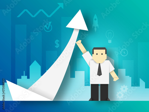 Businessman Hold His Busine...