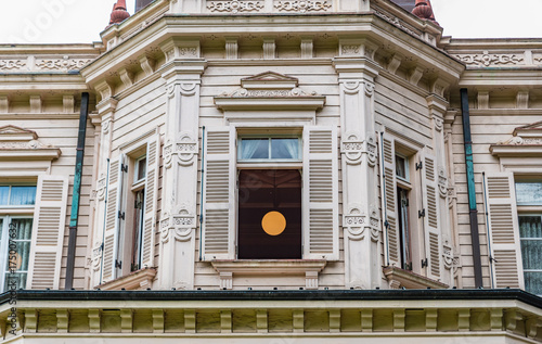 Canvas Print Historic western style residential building in Kyu-Iwasaki-tei Garden in Tokyo, Japan
