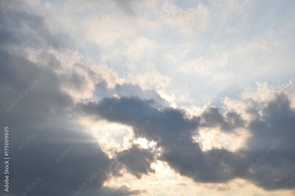 Clouds and sunlight