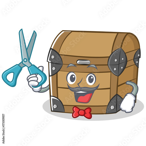 Barber chest character cartoon style