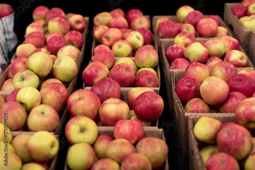 Fototapeta Naklejka Na Ścianę i Meble -  farm stand apples for sale