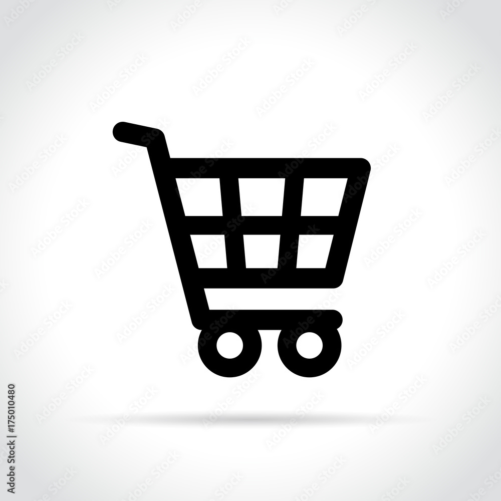 cart icon on white background