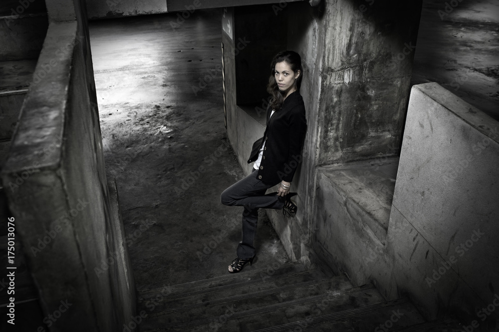 Fototapeta premium Stair Well Pose