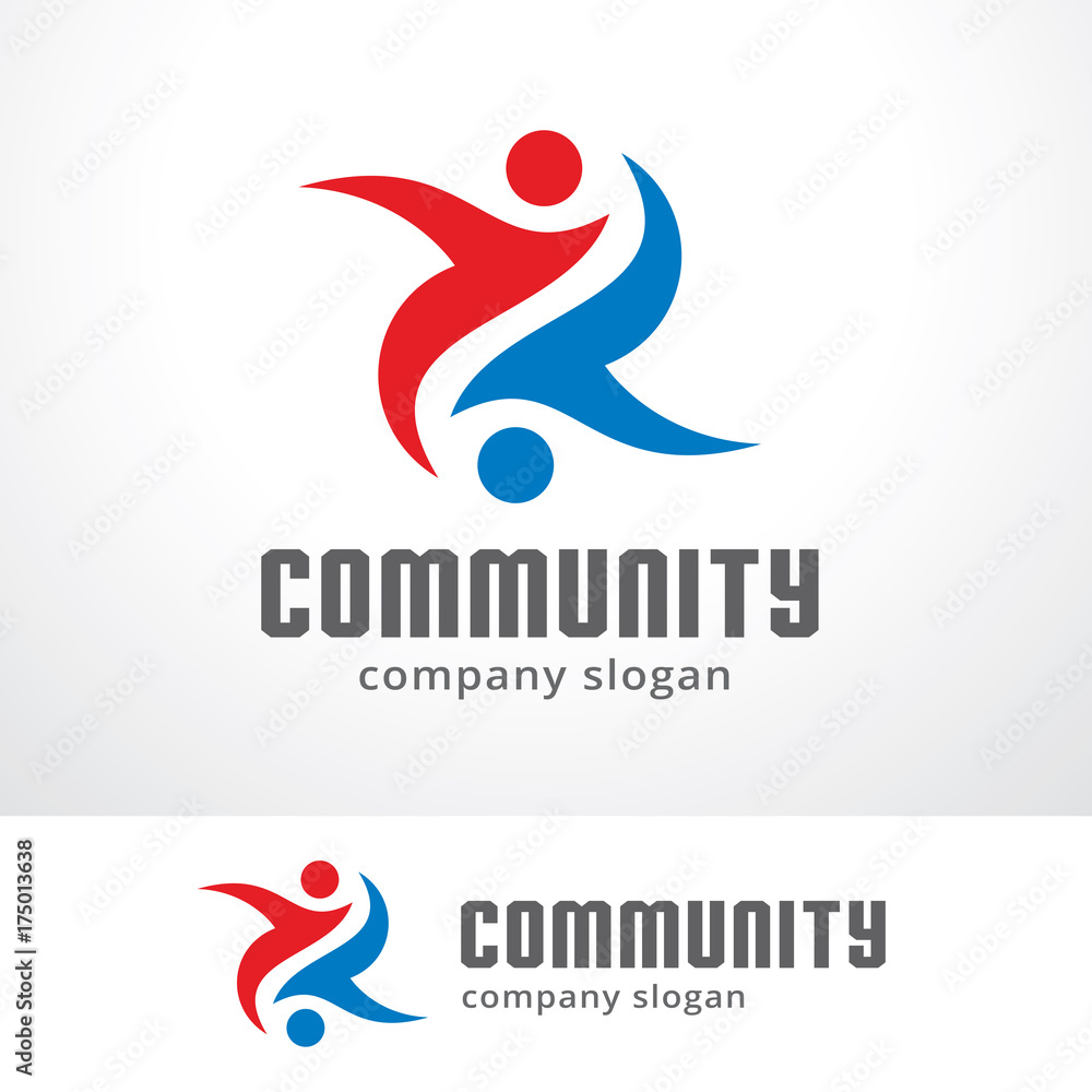 Abstract People Logo Template Design Vector, Emblem, Design Concept, Creative Symbol, Icon Abstract People Logo Template Design Vector, Emblem, Design Concept, Creative Symbol, Icon