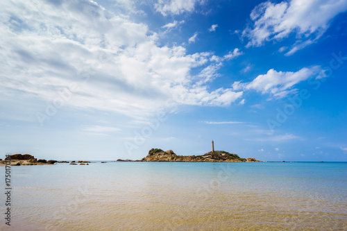 Wallpaper Mural Ke Ga Lighthouse, located on Ke Ga Island about 30 kilometers south of Phan Thiet city, Binh Thuan, Vietnam. The lighthouse is a must-see attraction in Binh Thuan province Torontodigital.ca