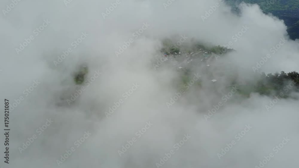 Aerial view, Beautiful road on the mountain at Phu Tub Berk in Phetchabun, Thailand. Aerial view, Beautiful road on the mountain at Phu Tub Berk in Phetchabun, Thailand.