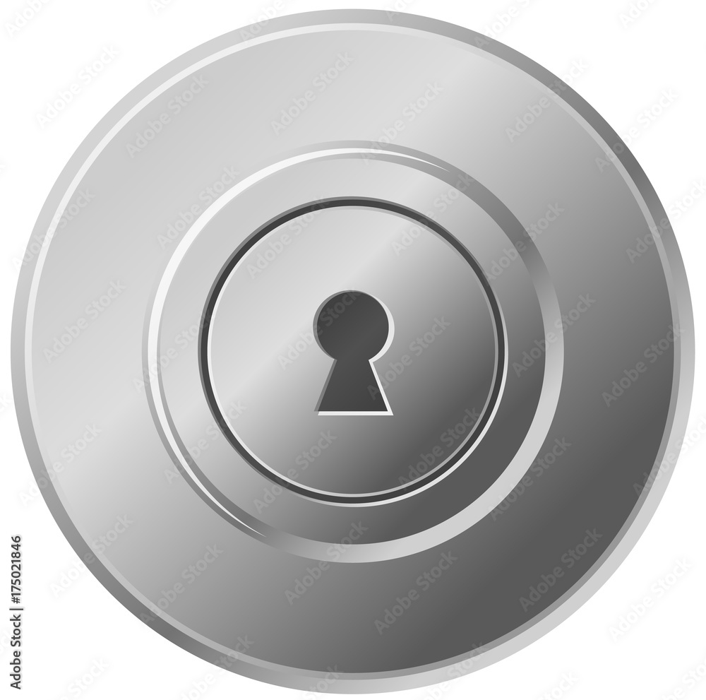 Door know front view vector image Door know front view vector image
