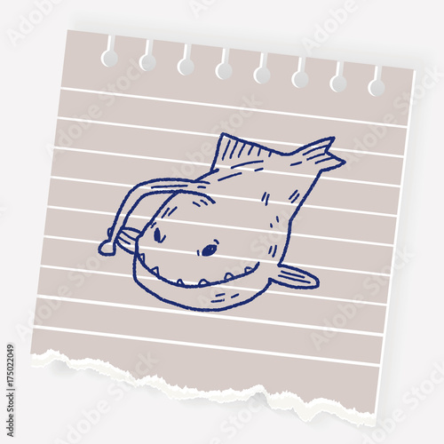 Lantern fish doodle