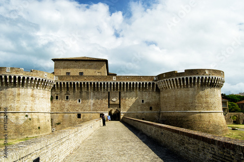 Fortress of Rocca Roveresca located in Senigallia in the Marche region in the province of Ancona. For travel and historical concept photo