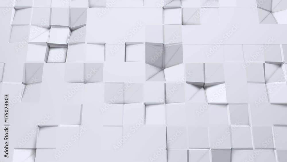 Simple low poly 3D surface as dream background. Soft geometric low poly background of pure white grey polygons. 4K Full hd seamless loop background with copy space Simple low poly 3D surface as dream background. Soft geometric low poly background of pure white grey polygons. 4K Full hd seamless loop background with copy space