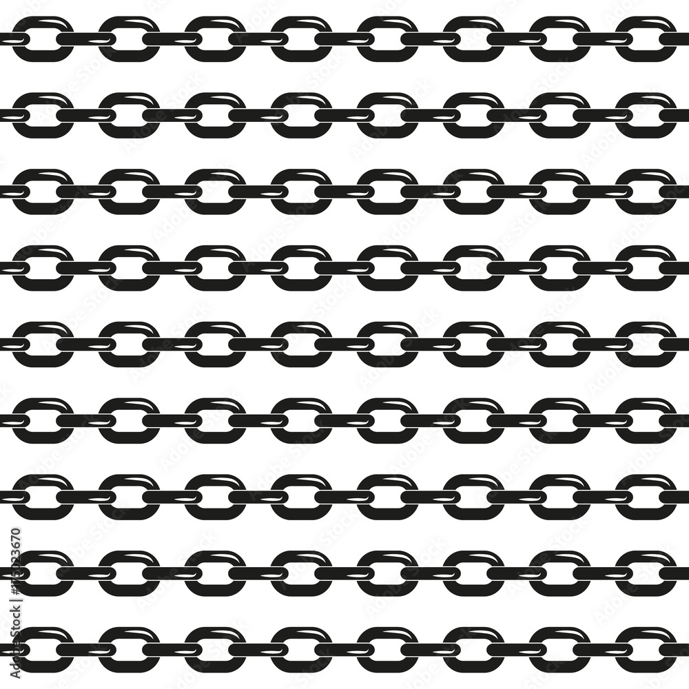 Simple chains black and white seamless pattern Simple chains black and white seamless pattern