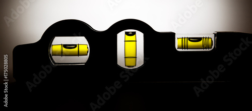 Obraz na plátně Spirit level silhouette