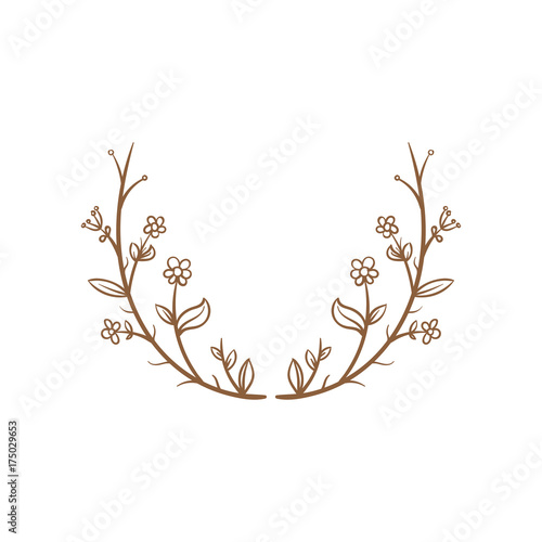 floral frame illustration