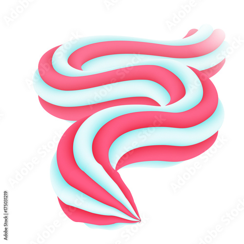 Squeezed toothpaste white red colors. Multicolored squeezed toothpaste background in white, red and white colors for designers and illustrators. Blot bob as a vector illustration