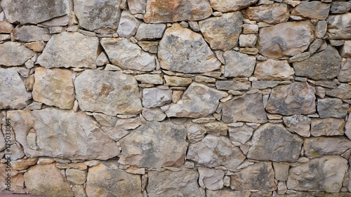Stone wall made from large stones
