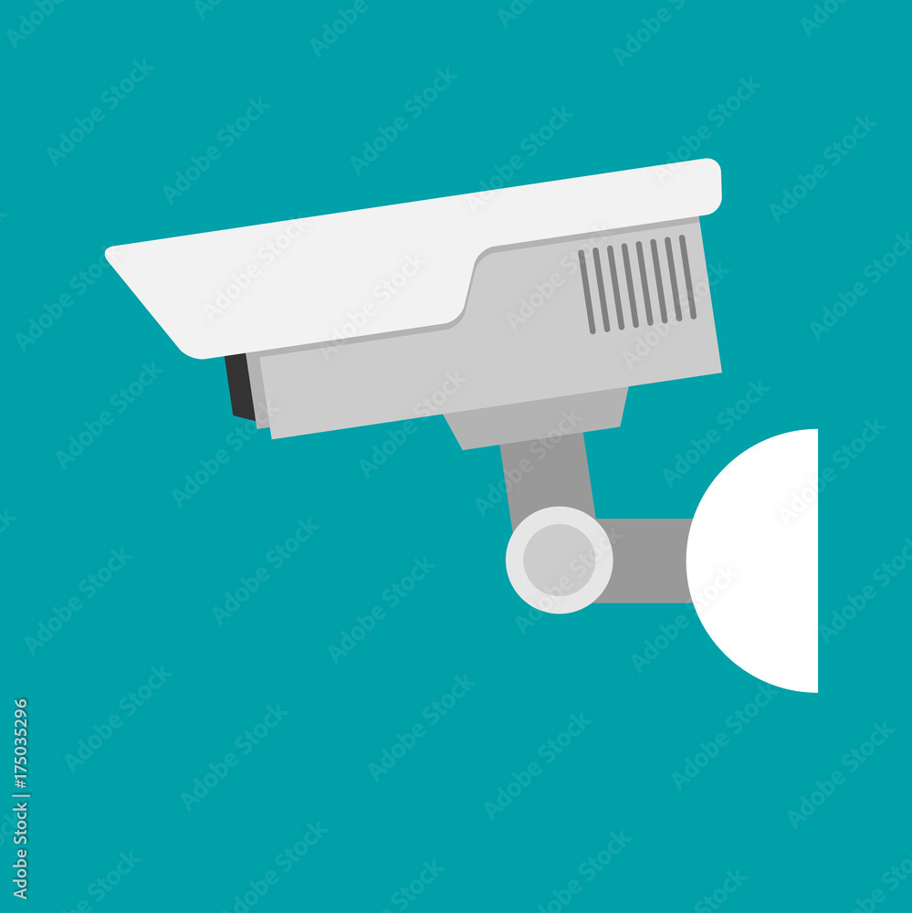 Security camera flat vector Security camera flat vector