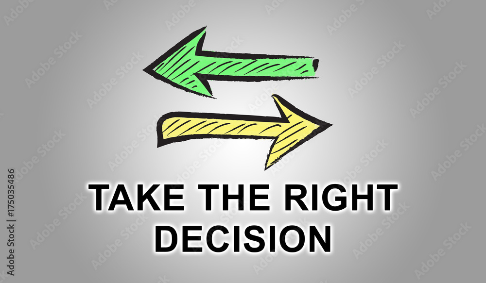 Concept of right decision Concept of right decision