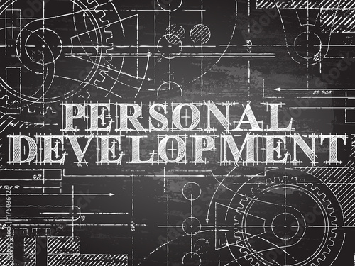 Personal Development Blackboard Technical Drawing