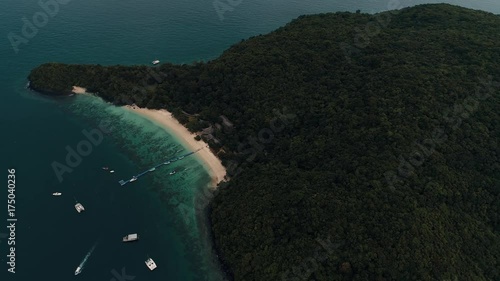 Thailand Coral Island Drone Shot photo