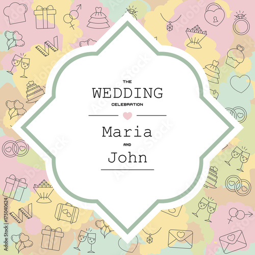 Wedding invitation template