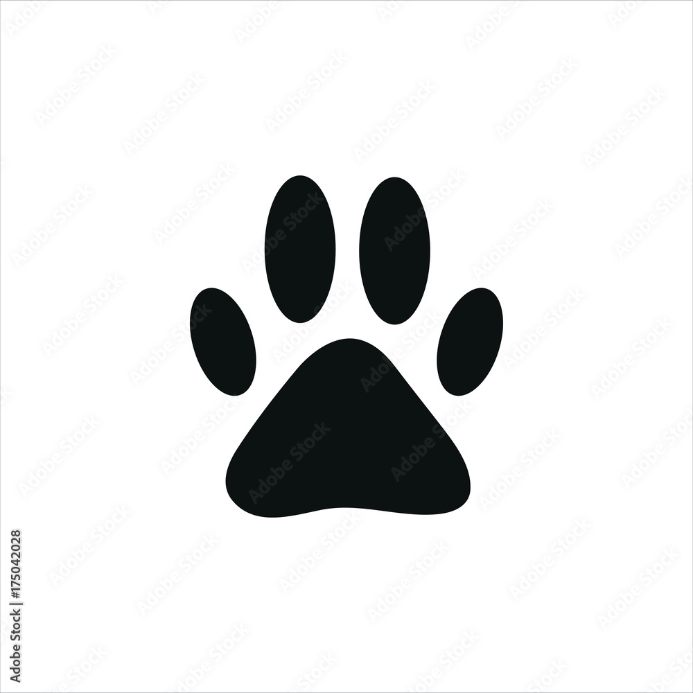 Animal paw icon Animal paw icon