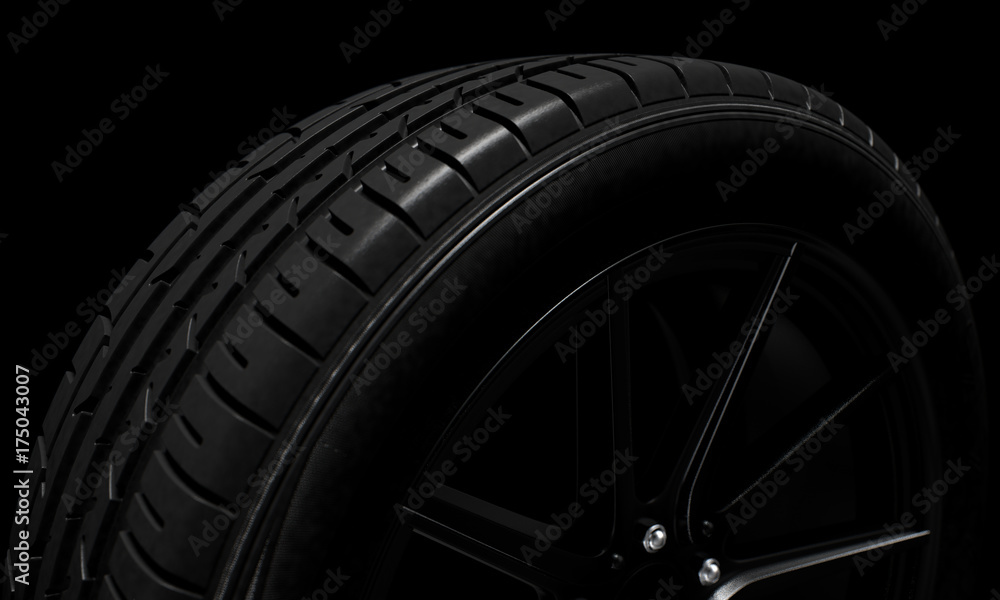 Tire Dark Background