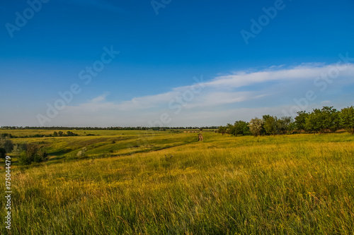 Ukrainian steppe near the town of Polohy