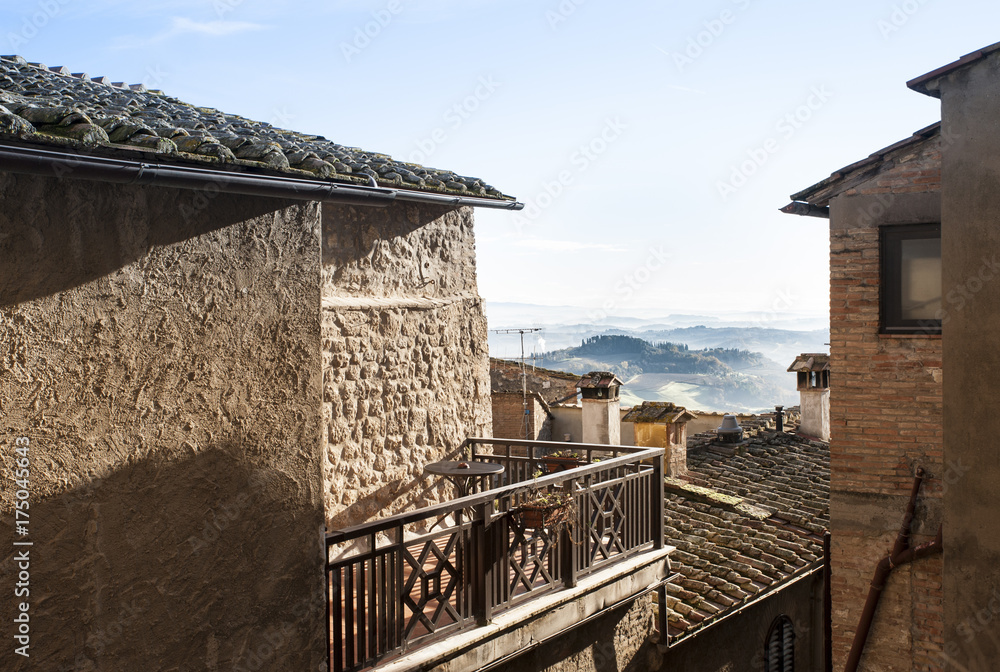 scorcio di paesaggio della Toscana