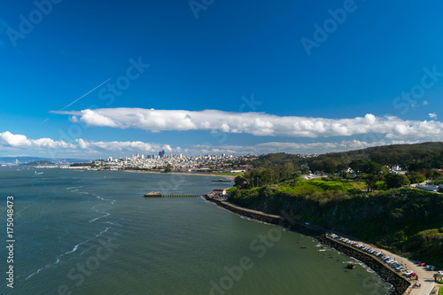 Golden Gate Park and Golden Gate Bridge, San Francisco, California, USA