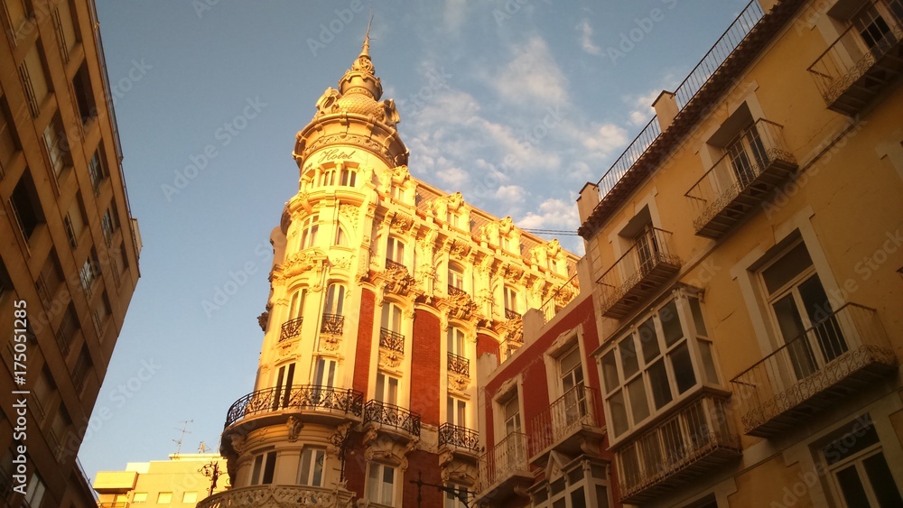 Fototapeta premium Espagne Carthagène Murcie bâtiment soleil ensoleillé
