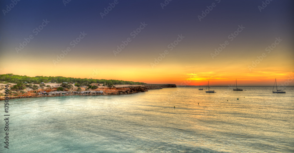 Obraz premium Beach of Cala Saona in Formentera.