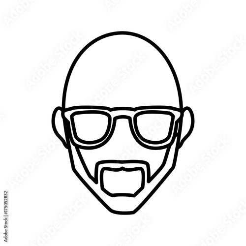 Free Download Man with glasses icon vector illustration graphic design - GFXLoad