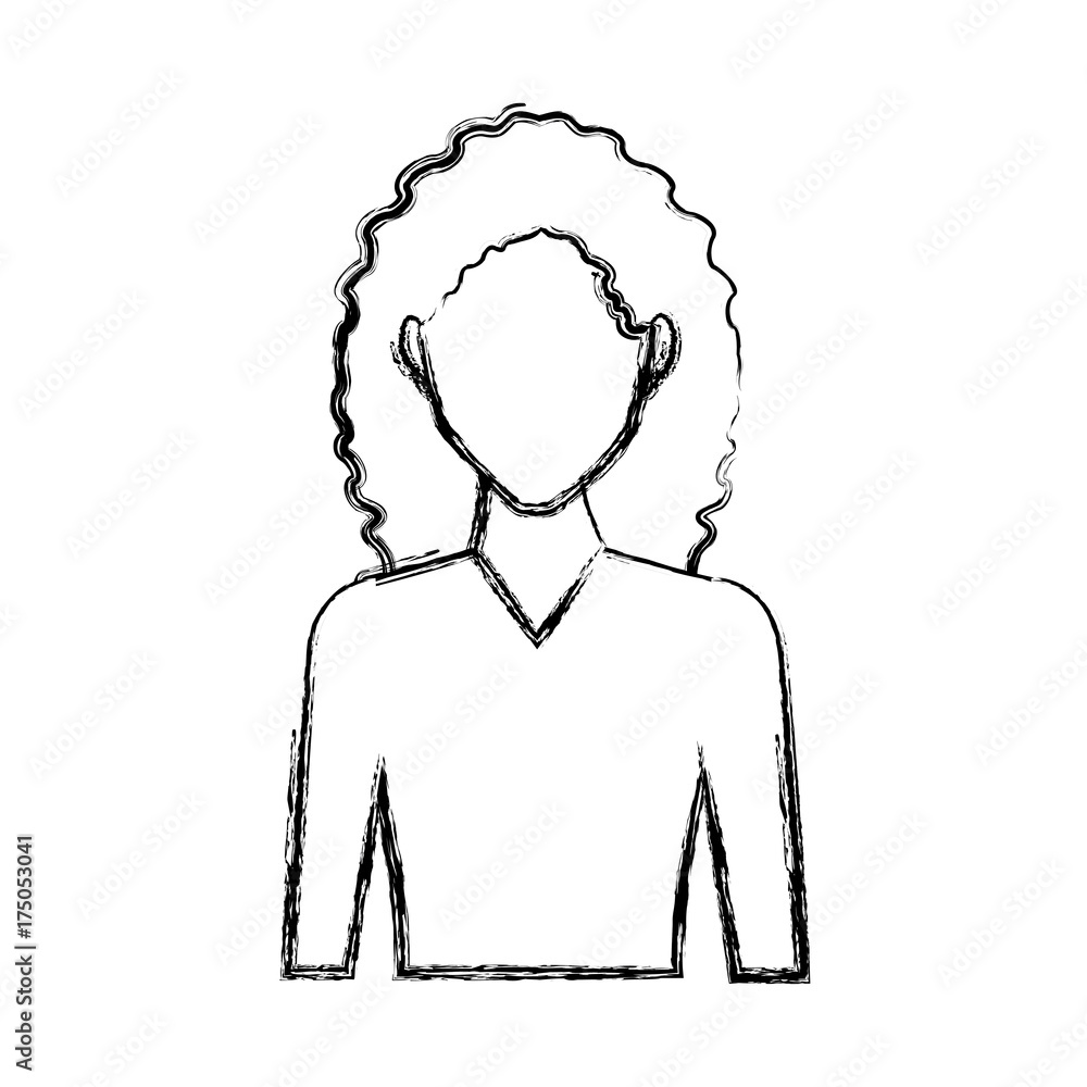Young woman avatar icon vector illustration graphic design