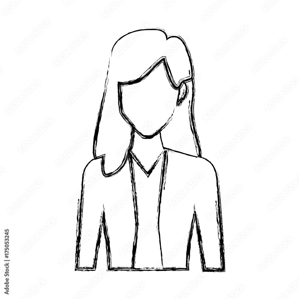 Young woman avatar icon vector illustration graphic design Young woman avatar icon vector illustration graphic design