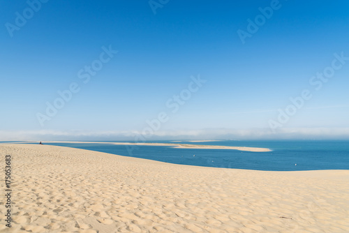 Dune du Pyla (Bassin d'Arcachon, France), vue sur le Banc D'Arguin