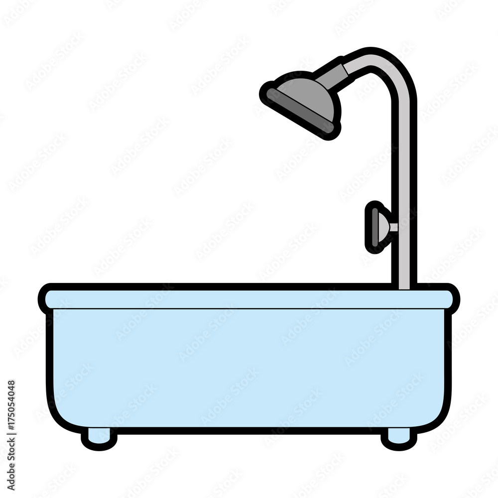 home bathtub isolated icon home bathtub isolated icon