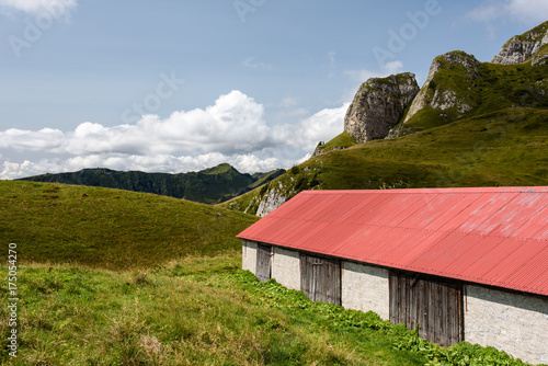 Casere and mountain pigeons in the mountains of Friuli photo