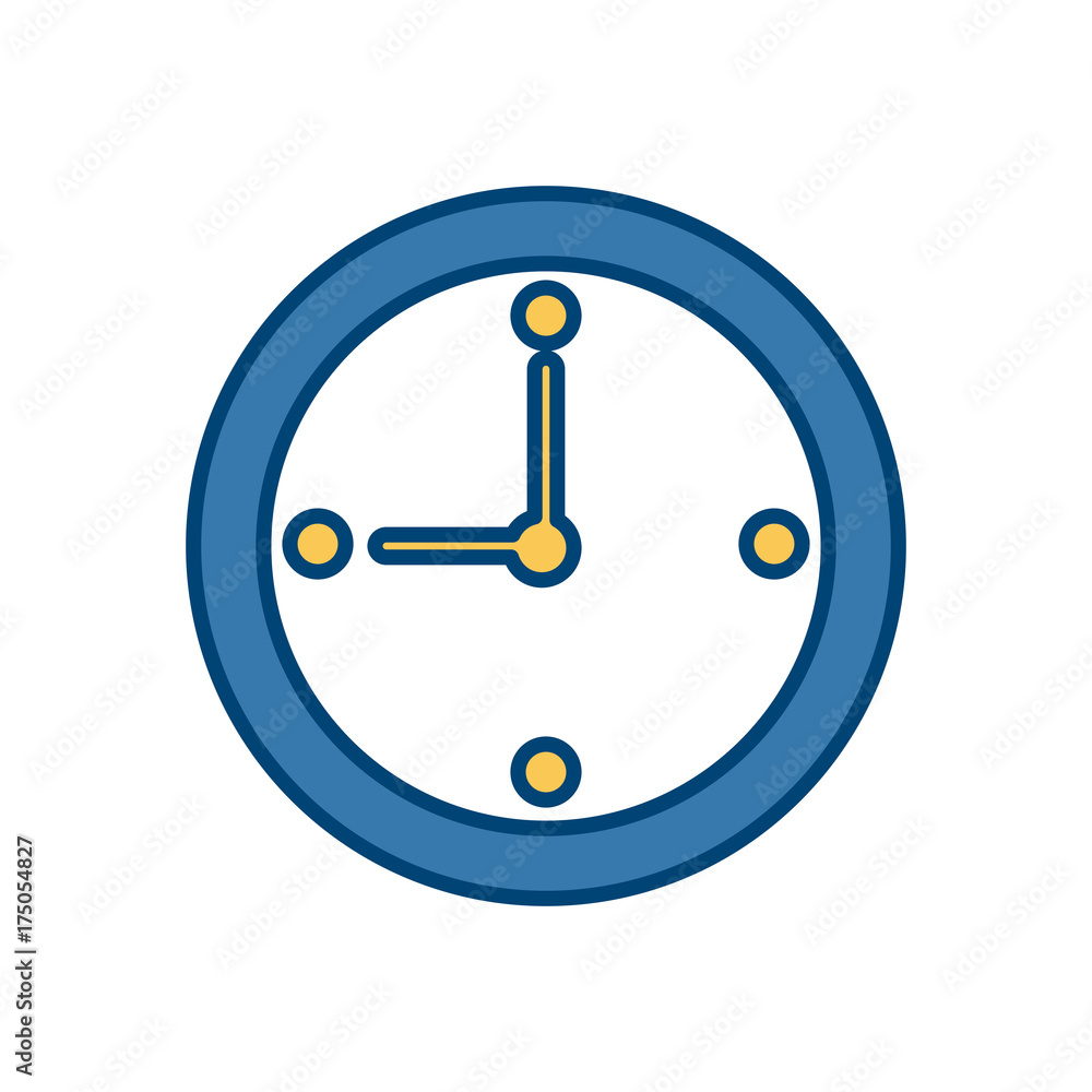 Wall clock time icon vector illustration graphic design Wall clock time icon vector illustration graphic design