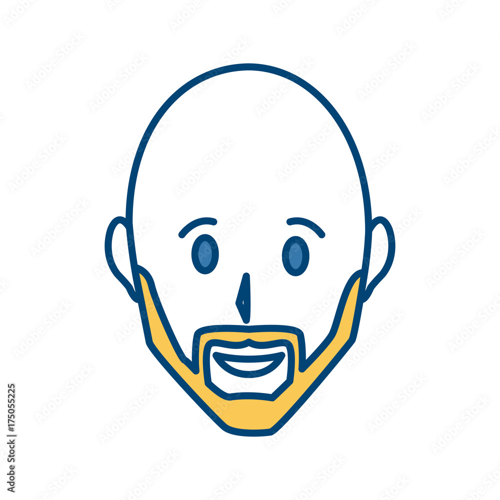 Adult man smiling icon vector illustration graphic design Adult man smiling icon vector illustration graphic design