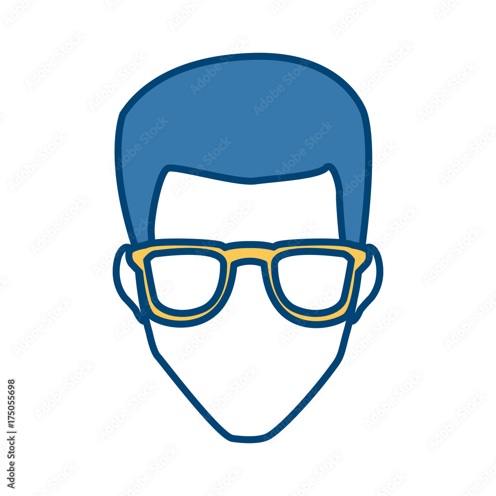 Man with glasses icon vector illustration graphic design Man with glasses icon vector illustration graphic design